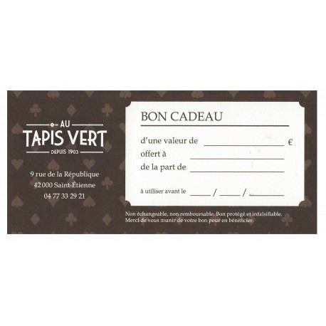 Bon cadeau