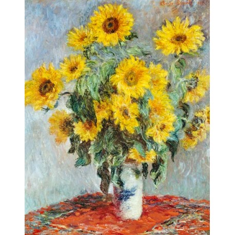 Claude Monet - Bouquet de tournesols
