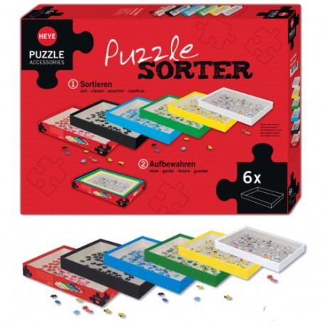 Acheter Trieur Pièces de Puzzle 6 Compartiments - Boutique Variantes Paris  - Clementoni - Trieuse
