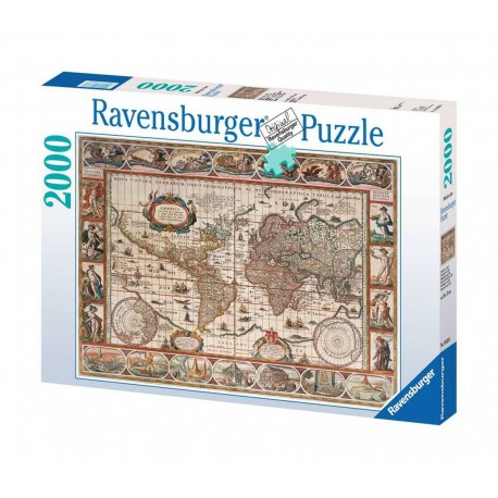 Puzzle 2000 pièces Mappemonde 1650
