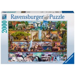 Puzzle 2000 pièces Magnifique monde animal