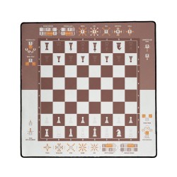 Tapis d'échecs pédagogique 60 x 60 cm, 3mm d'épaisseur