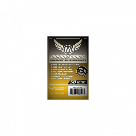 Étuis protège-cartes (sleeves) Mayday 41x63mm premium (paquet de 50)