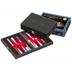 Backgammon 23 cm magnétique rouge