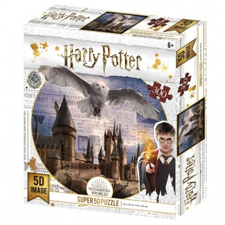 Puzzle Harry Potter effet 3D - Poudlard et Hedwige