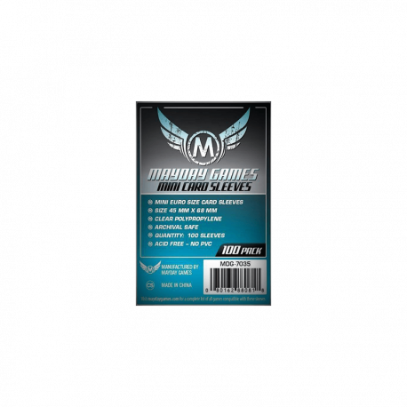 Étuis protège-cartes (sleeves) Mayday 45x68mm (paquet de 100)