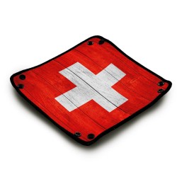Piste de dés Wood Swiss Flag