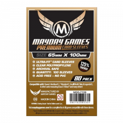 Étuis protège-cartes (sleeves) Mayday 65x100 mm premium (paquet de 80)