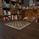 Tapis d'échecs imitation bois 40 x 40 cm, 3mm d'épaisseur