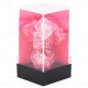 Set de 7 dés Ghostly glow - rose/argent