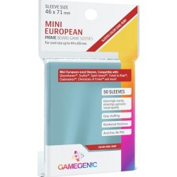 Étuis protège-cartes (sleeves) Gamegenic 46x71mm (code format : mini euro ruby) premium (paquet de 50)