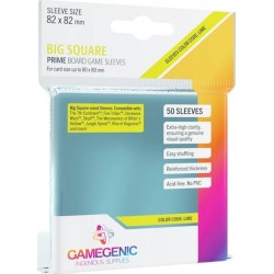 Étuis protège-cartes (sleeves) Gamegenic 82x82mm (code format : lime) premium (paquet de 50)