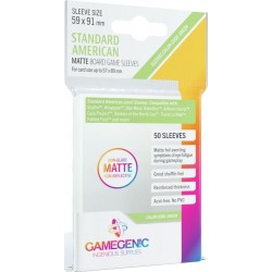 Protège-cartes : Gamegenic Standard American Matte Sleeves (59x91mm)