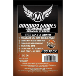 Étuis protège-cartes (sleeves) Mayday 57.5x89mm premium Chimera USA (paquet de 50)