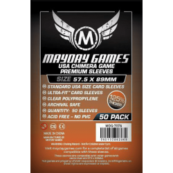 Étuis protège-cartes (sleeves) Mayday 57.5x89mm premium (paquet de 50)