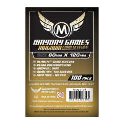 Étuis protège-cartes (sleeves) Mayday 80x120mm standard (paquet de 100)