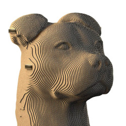 Puzzle Sculpture carton 3D Chien
