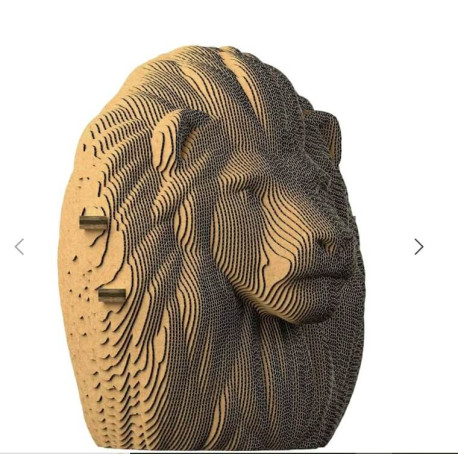 Puzzle Sculpture carton 3D Lion