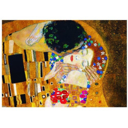 Gustav KLIMT - Le baiser (détail)