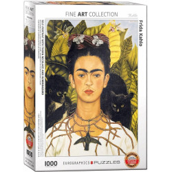 Frida Kahlo - Auto-portrait avec Collier d'Epines et Colibri
