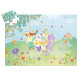 Puzzle Silhouette : la Princesse et son Paon