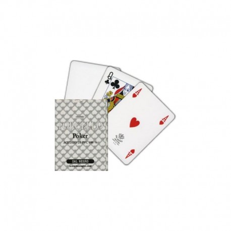 cartes poker torcello 100% PVC BLANCHE