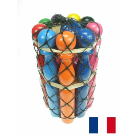 Jeu de quilles 24cm rubanées