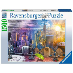 Puzzle 1500 pièces les Saisons à New York