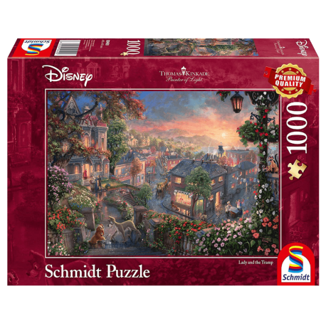 Puzzle 1000 pièces Disney la Belle et le Clochard