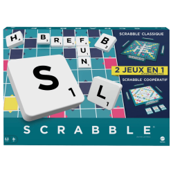 Scrabble 2 en 1 : Classique et Coopératif