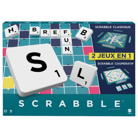 Scrabble 2 en 1 : Classique et Coopératif