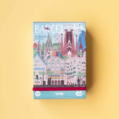 Puzzle Reversible - Barcelone Skyline