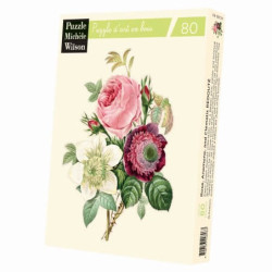 Pierre-Joseph REDOUTE - Rose, Anémone et Clématite
