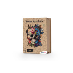 Wooden Jigsaw Puzzle - SKULL