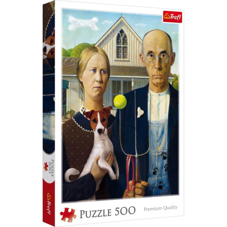 American Gothic - Dog Edition