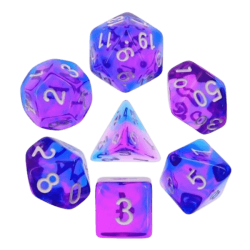 Set de 7 dés - Indigo Sea