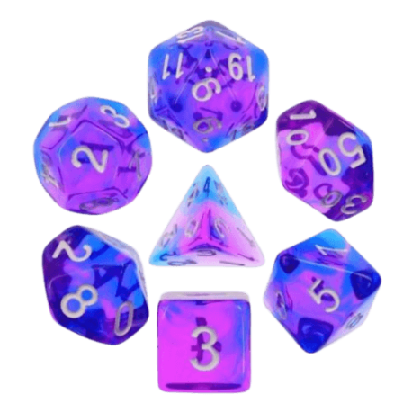 Lot de 7 dés - Indigo Sea