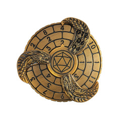 Dé spinner en métal avec dragons