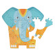 Puzzle en bois 2 en 1 : Eléphant