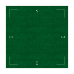 Tapis Bridge Cœur de Pique Excellence Vert