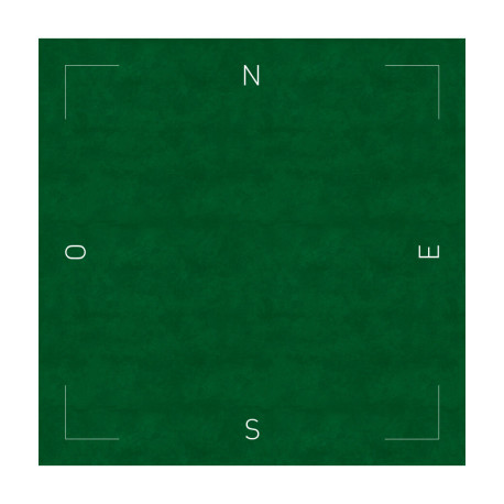 Tapis Bridge Cœur de Pique Excellence Vert