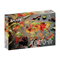 World Map in Spices