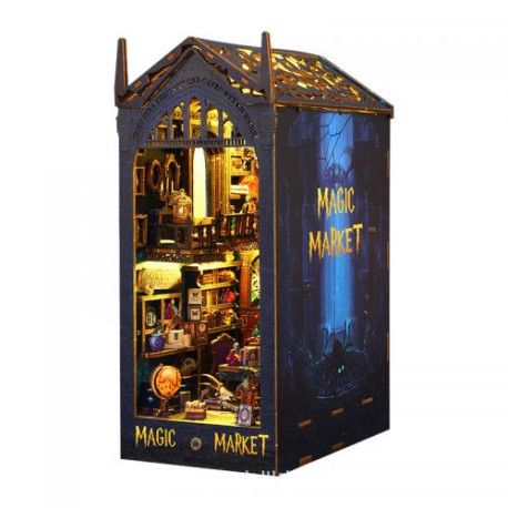 Book Nook - Magic Market (18,3 x 11 x 27 cm) avec musique