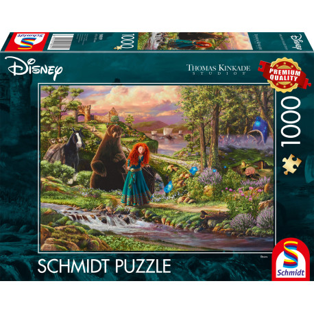 Puzzle 1000 pièces Disney Brave et Merida