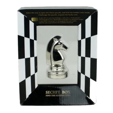 Casse-Tête HUZZLE : CHESS KNIGHT SILVER