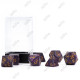 Set de 7 Dés Granite : Tempête Violette & Or