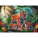 Tigre et ses 2 tigreaux Jungle