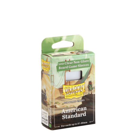 Étuis protège-cartes (sleeves) Dragon Shield 59x91mm (standard américain) non-glare (paquet de 100)