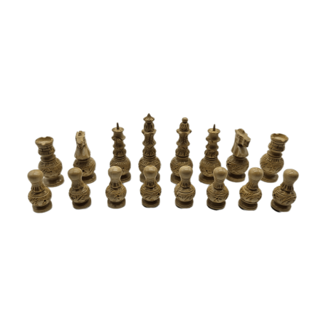 Pièces d'Échecs Mughen T5 Buis & Acacia