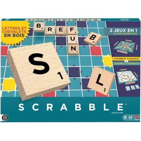 Scrabble 2 en 1 : Classique et Coopératif